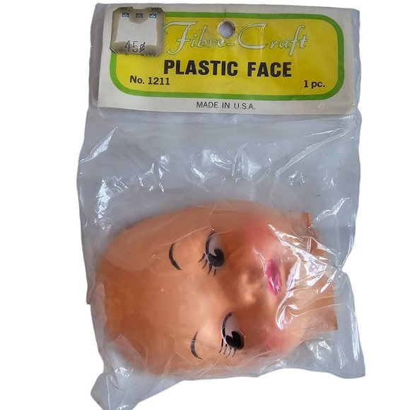 Fibre Craft Plastic Baby Face Lashes NWT 1211 Vintage - Picture 1 of 3